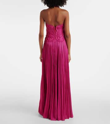 Vestido de fiesta Attina con cuello halter | Costarellos