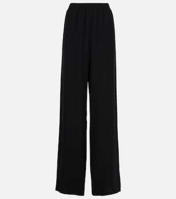 Pantaloni a gamba larga in cady couture | Valentino