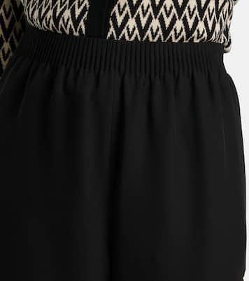 Pantaloni a gamba larga in cady couture | Valentino