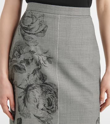Falda midi a cuadros Príncipe de Gales | Erdem