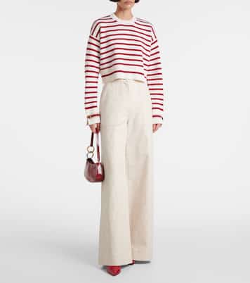 Dorotea striped virgin wool sweater | Max Mara