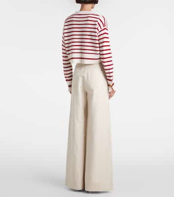 Dorotea striped virgin wool sweater | Max Mara