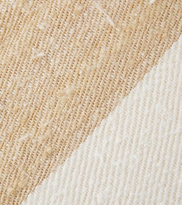 Chlore silk and linen-blend cushion | The House of Lyria