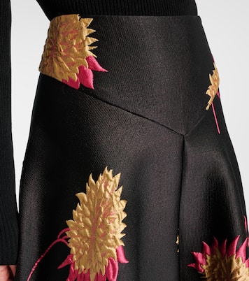 Gonna midi Milano in jacquard di raso | La DoubleJ