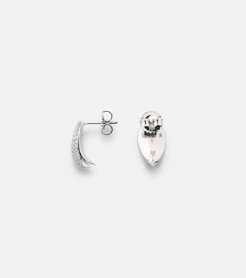 Orecchini in oro bianco 18kt con diamanti | Suzanne Kalan