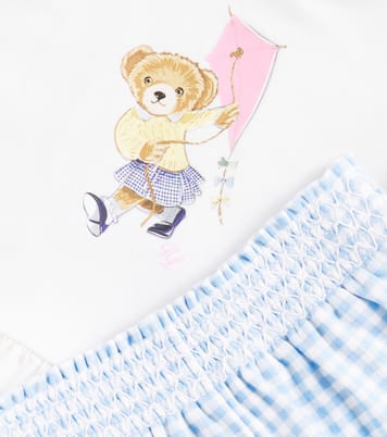 Baby Polo Bear cotton T-shirt and pants set | Polo Ralph Lauren Kids