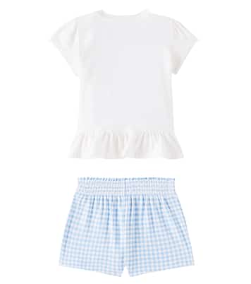 Baby Polo Bear cotton T-shirt and pants set | Polo Ralph Lauren Kids
