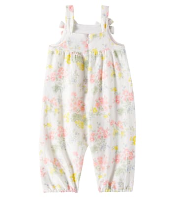 Baby - Jumpsuit corta in lino e cotone a fiori | Tartine et Chocolat