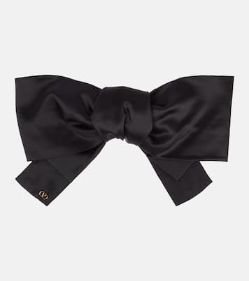 Pince à cheveux VLogo en satin | Valentino
