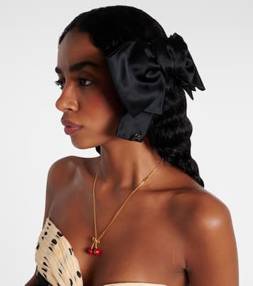 Pince à cheveux VLogo en satin | Valentino