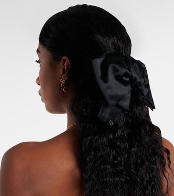 Pince à cheveux VLogo en satin | Valentino