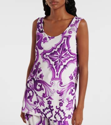 Majolica jersey tank top | Dolce&Gabbana