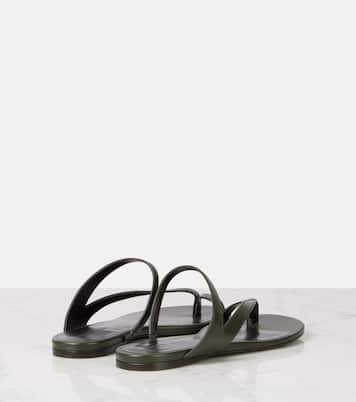 Aimee leather slides | Khaite