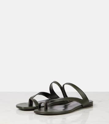 Aimee leather slides | Khaite