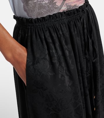 Weite Hose aus Seiden-Jacquard  | Chloé