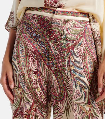 Paisley satin palazzo pants | Etro