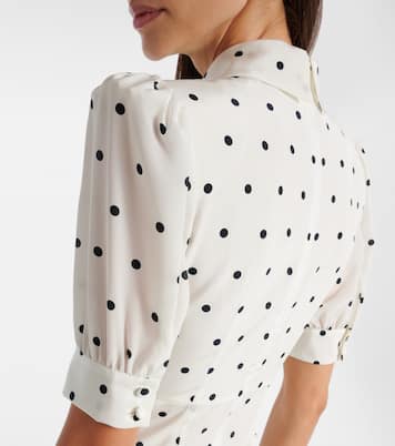Polka-dot silk midi dress | Alessandra Rich
