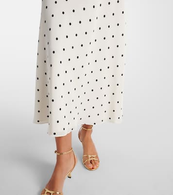 Polka-dot silk midi dress | Alessandra Rich