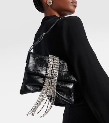 Zandra embellished leather shoulder bag | Jimmy Choo