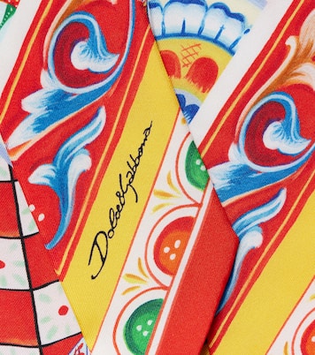 Pañuelo Carretto de sarga de seda  | Dolce&Gabbana