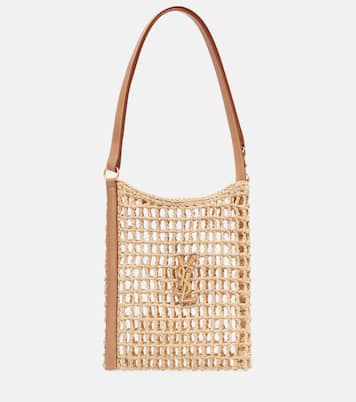 Oxalis Mini raffia shoulder bag | Saint Laurent