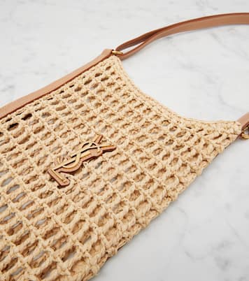 Oxalis Mini raffia shoulder bag | Saint Laurent