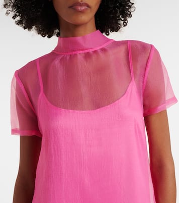 Abito lungo in tulle a balze | Staud