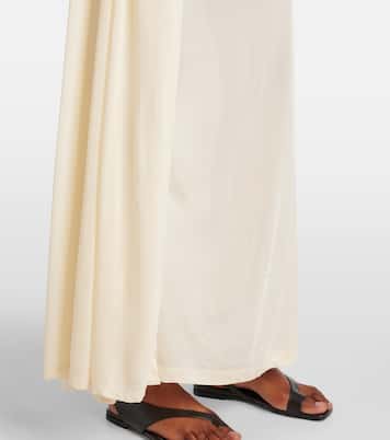 Draped scarf-detail jersey wrap dress | Toteme