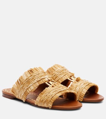 DG braided raffia-effect sandals  | Dolce&Gabbana