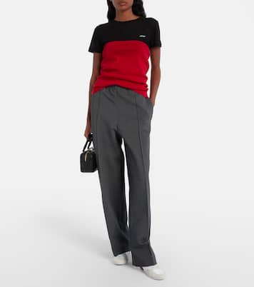 Gymnasium suede-trimmed sneakers | Miu Miu