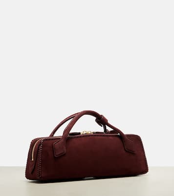 Le Teckel Small suede clutch | Alaïa