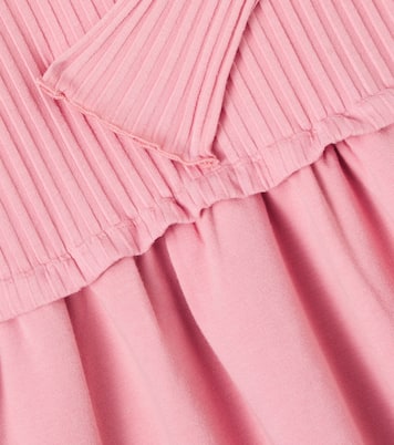 Gathered cotton-blend dress | Il Gufo
