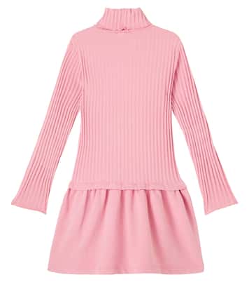 Gathered cotton-blend dress | Il Gufo