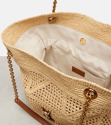 Jamie Cassandre raffia tote bag | Saint Laurent
