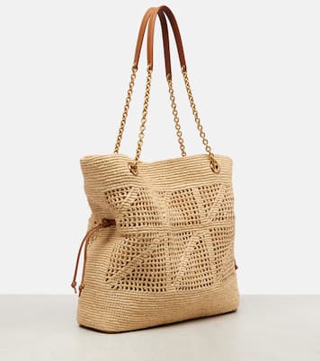 Jamie Cassandre raffia tote bag | Saint Laurent