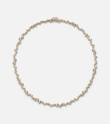 Collier Riviere Escargots 9kt gold necklace with diamonds | Yvonne Léon