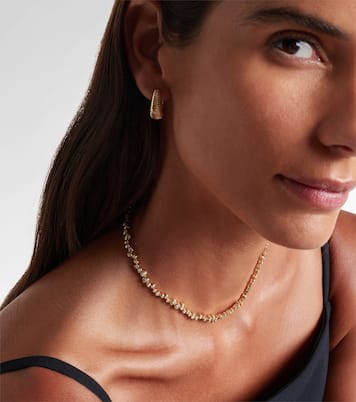 Collier Riviere Escargots 9kt gold necklace with diamonds | Yvonne Léon