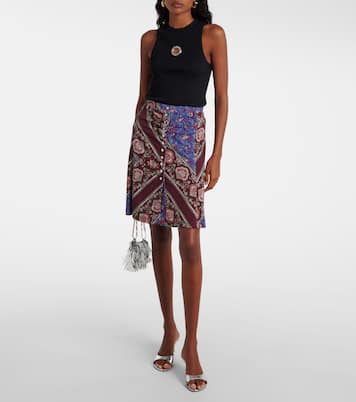 Embellished cotton-blend tank top | Rabanne