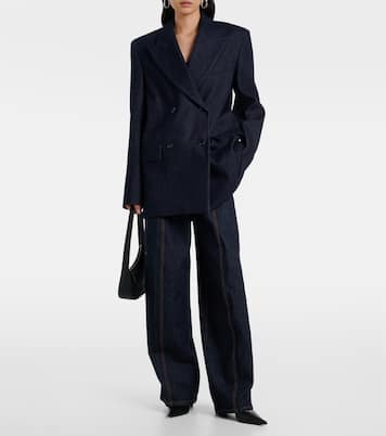 Ancella double-breasted denim blazer  | Sportmax