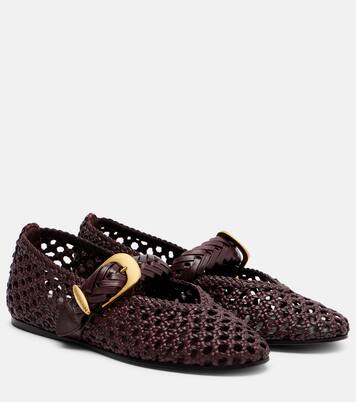 Ballerine Helix in pelle intrecciata | Zimmermann