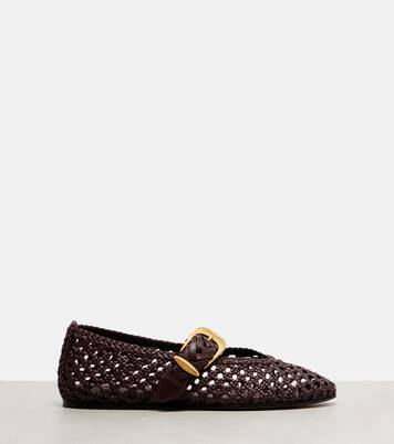 Ballerine Helix in pelle intrecciata | Zimmermann