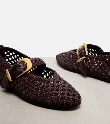 Ballerine Helix in pelle intrecciata | Zimmermann