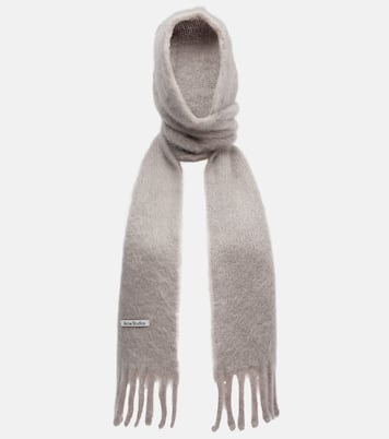 Kooder hooded mohair and wool-blend scarf | Acne Studios