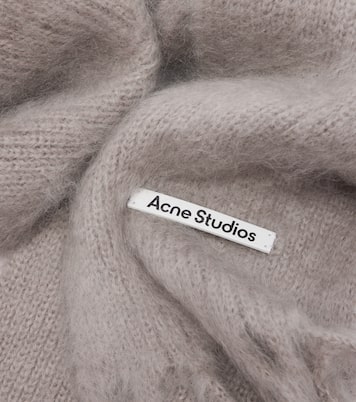 Kooder hooded mohair and wool-blend scarf | Acne Studios