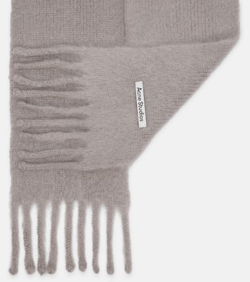 Kooder hooded mohair and wool-blend scarf | Acne Studios