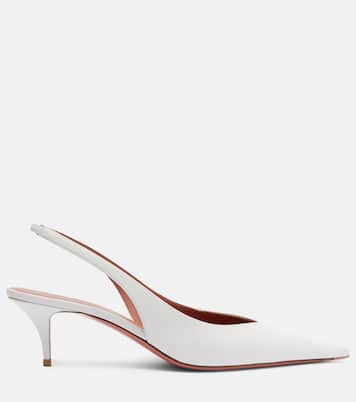 Anok 55 leather slingback pumps | Amina Muaddi
