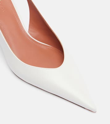 Anok 55 leather slingback pumps | Amina Muaddi