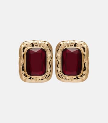 Embellished gold-plated earrings | Self-Portrait