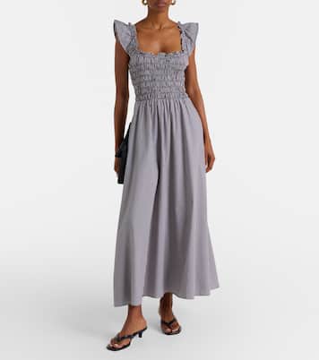 Eudora gingham cotton-blend maxi dress | Faithfull