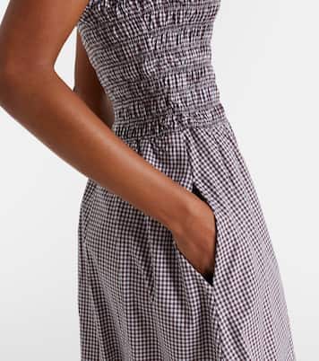 Eudora gingham cotton-blend maxi dress | Faithfull